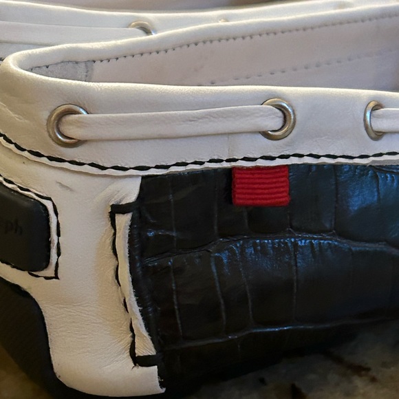 Marc Joseph Black and White Leather Loafers - Picture 13 of 16